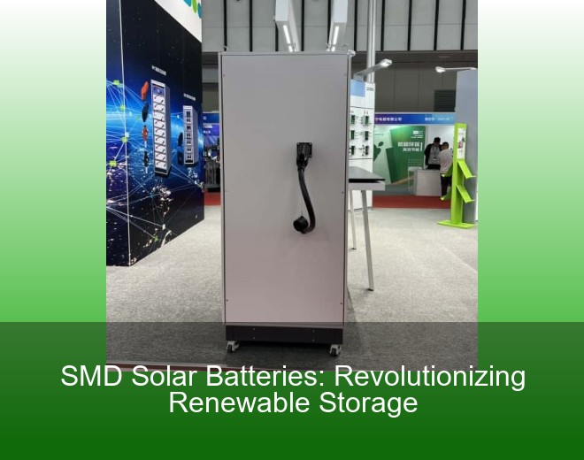 SMD Solar Batteries: Revolutionizing Renewable Storage